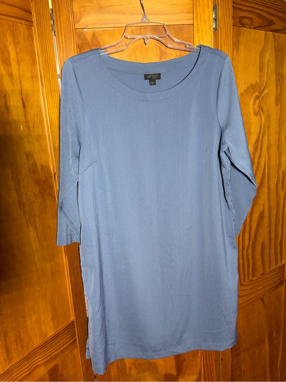 J. Jill Dusty Blue Wearever Collection Tunic Top| Sz M